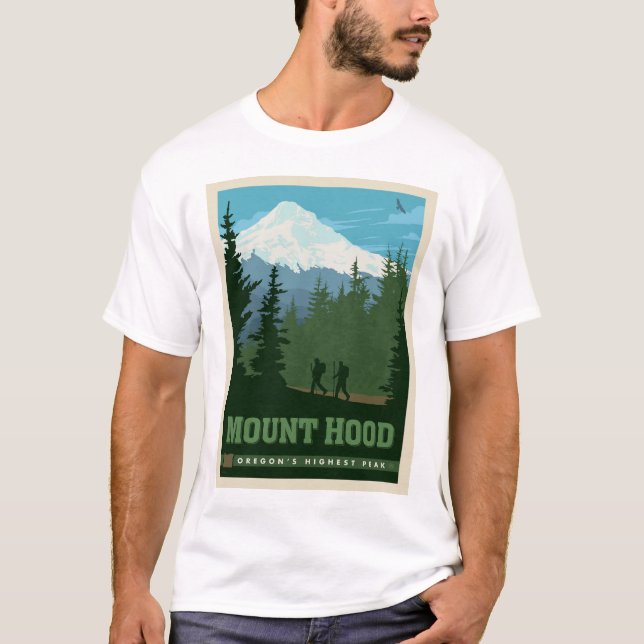 Mount Hood | Oregon T-Shirt (Vorderseite)