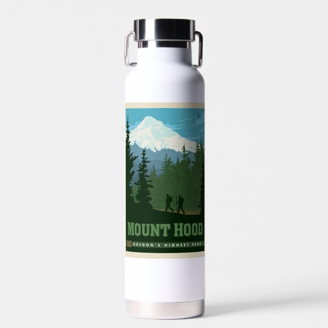 Mount Hood | Oregon Trinkflasche (Vorne)