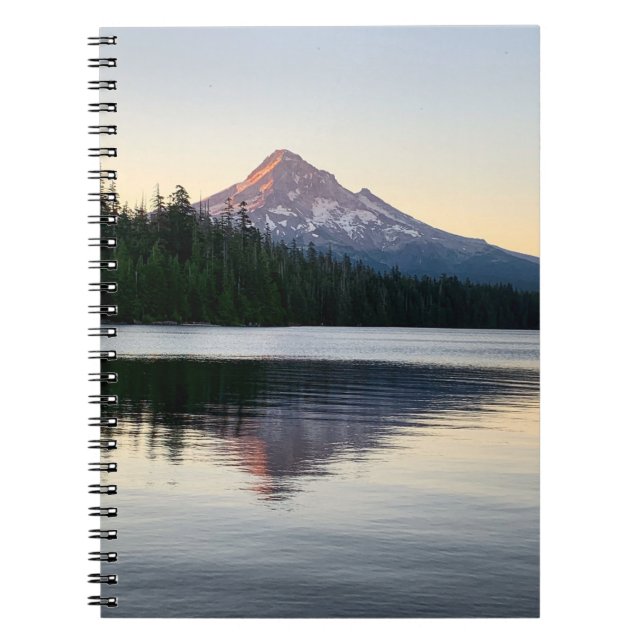 Mount Hood Sunrise Mountain Love Foto Notizblock (Vorderseite)