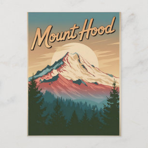 Mount Hood Vintage Postkarte