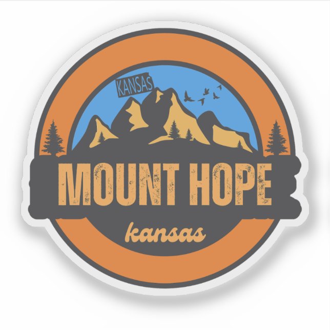 Mount Hope, Kansas Aufkleber (Vorderseite)
