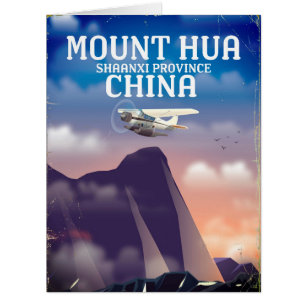 Mount Hua China Vintages Flugplakat