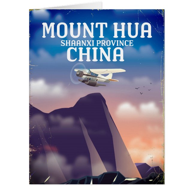 Mount Hua China Vintages Flugplakat (Vorderseite)