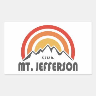 Mount Jefferson New Hampshire Rechteckiger Aufkleber