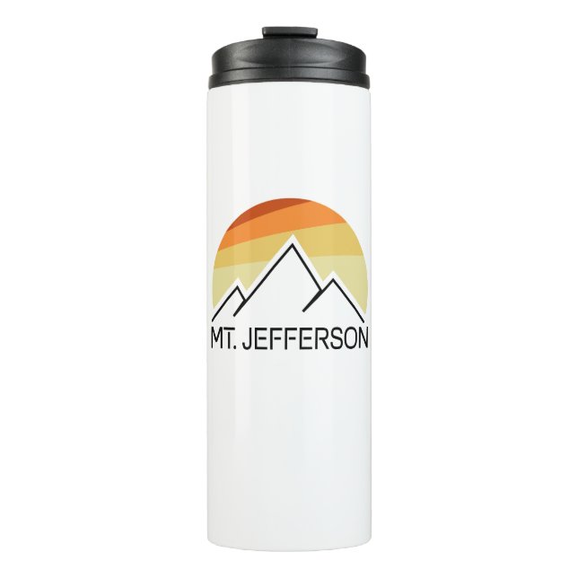 Mount Jefferson New Hampshire Retro Thermosbecher (Vorderseite)