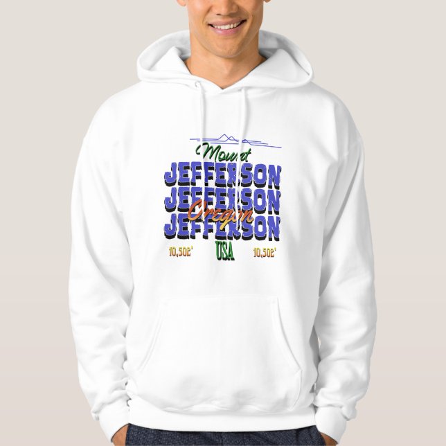 Mount Jefferson, Oregon Hoodie (Vorderseite)