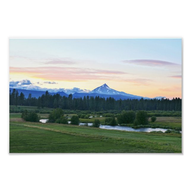 Mount Jefferson, Vulkan Oregon Fotodruck (Vorne)