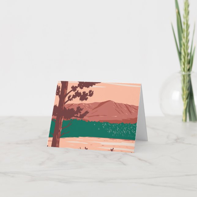 Mount Katahdin Dankeskarte (Vorderseite)