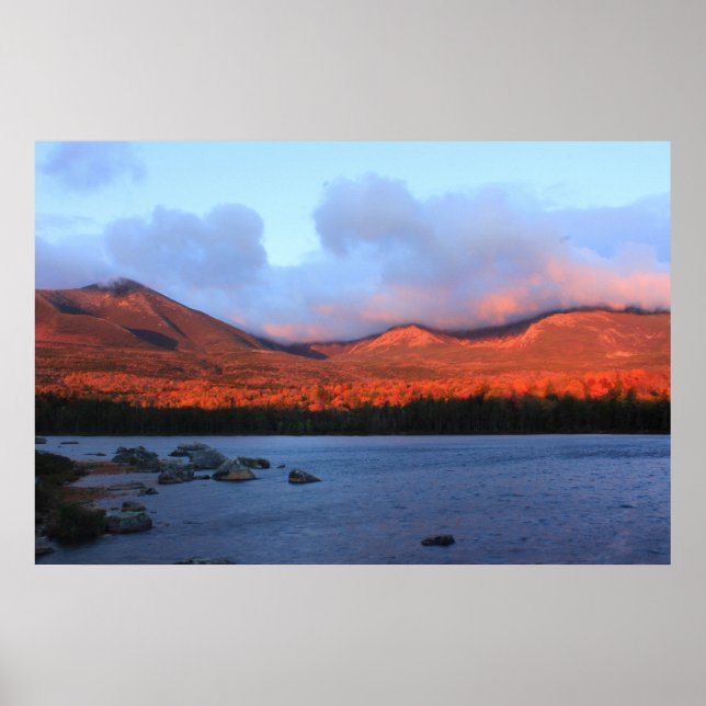 Mount Katahdin Sunrise Poster (Vorne)