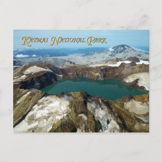 Mount Katmai, Katmai National Park, Alaska Postkarte (Vorderseite)