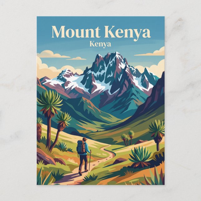 Mount Kenya Postkarte (Vorderseite)
