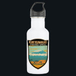 Mount Kilimanjaro Tansania Afrika Vintag Edelstahlflasche<br><div class="desc">Mount Kilimanjaro Vektorgrafik Design. Es ist der höchste Berg Afrikas und der höchste freistehende Berg der Welt.</div>