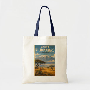 Mount Kilimanjaro Tansania Illustration Reise Kuns Tragetasche