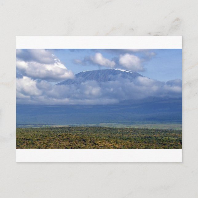 Mount Kilimanjaro Tansania Sehenswürdigkeit Landsc Postkarte (Vorderseite)