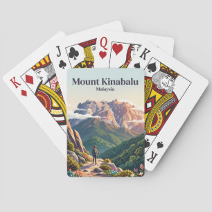 Mount Kinabalu Malaysia Spielkarten