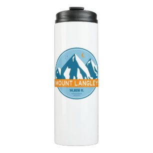 Mount Langley California Stars Moon Thermosbecher