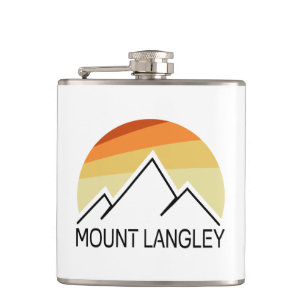 Mount Langley Kalifornien Retro Flachmann