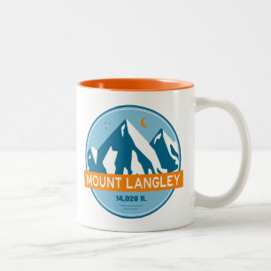 Mount Langley Kalifornien Sterne Mond Zweifarbige Tasse