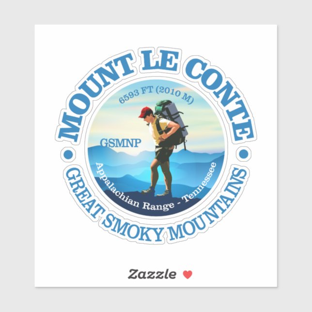 Mount Le Conte (C) Aufkleber (Blatt)
