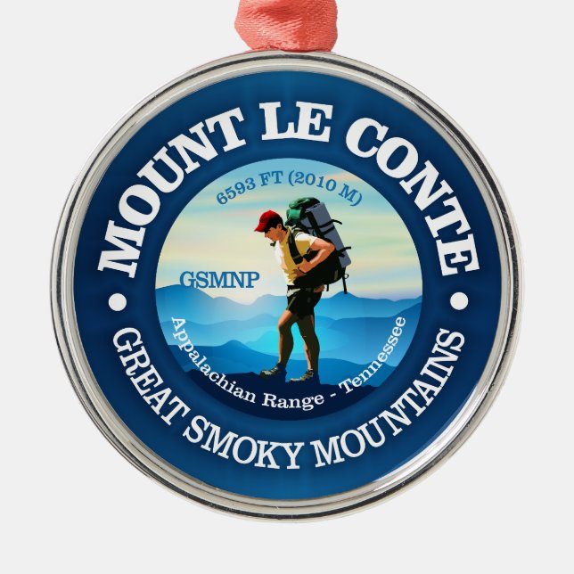 Mount Le Conte (C) Ornament Aus Metall (Vorne)