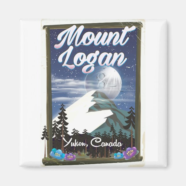 Mount Logan, Yukon, Kanada Magnet (Vorne)