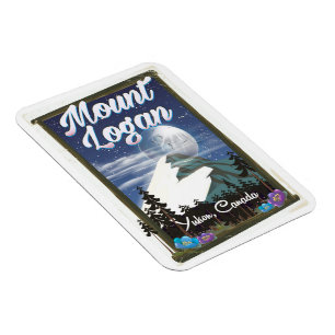 Mount Logan, Yukon, Kanada Magnet