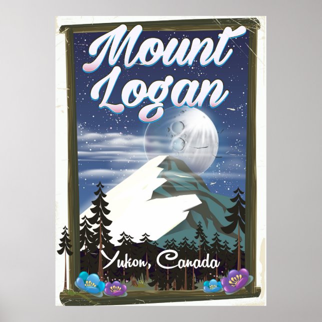 Mount Logan, Yukon, Kanada Poster (Vorne)