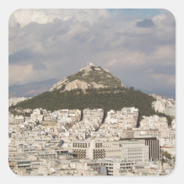 Mount Lycabettus Athens Stickers (Vorderseite)