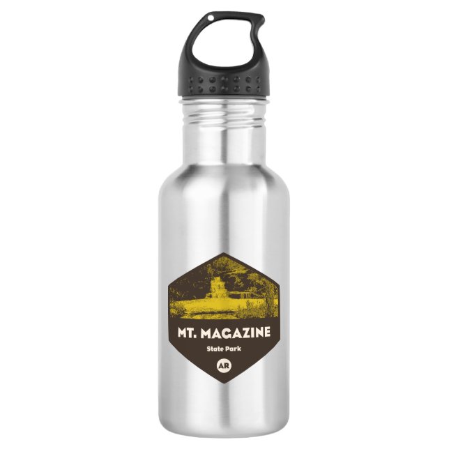 Mount Magazine Staat Park Arkansas Edelstahlflasche (Vorderseite)