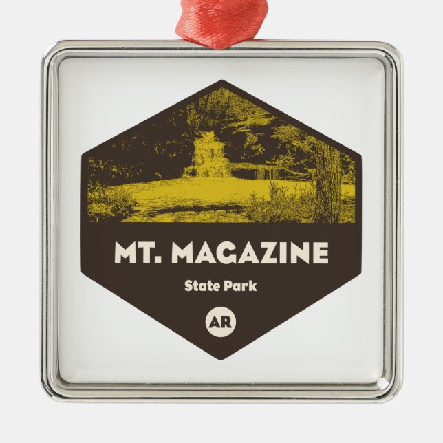 Mount Magazine Staat Park Arkansas Ornament Aus Metall (Vorne)
