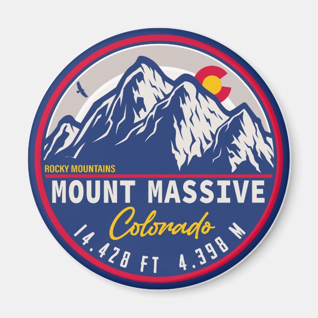 Mount Massive Colorado - 14er-Wanderung Magnet (Vorne)