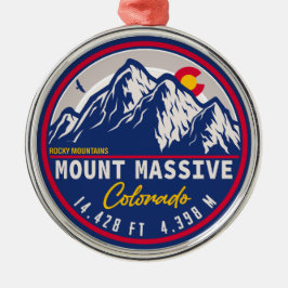 Mount Massive Colorado - 14er-Wanderung Ornament Aus Metall