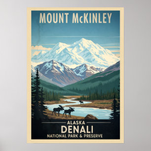 Mount McKinley - Alaska Denali-Nationalpark Poster