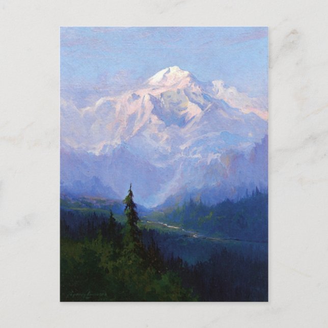 Mount McKinley, Alaska Postkarte (Vorderseite)