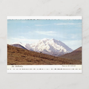 Mount McKinley Alaska Vintage Bergansicht Postkarte
