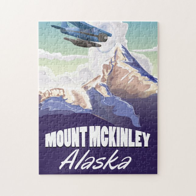 Mount McKinley Vintage Reiseposter (Vertikal)