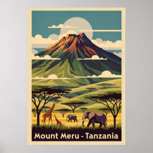 Mount Meru Tansania V03 Poster