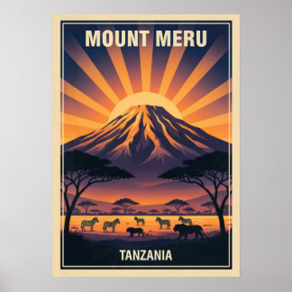 Mount Meru Tansania V06 Poster