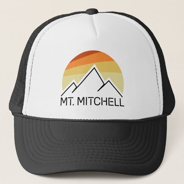 Mount Mitchell Retro Truckerkappe (Vorderseite)