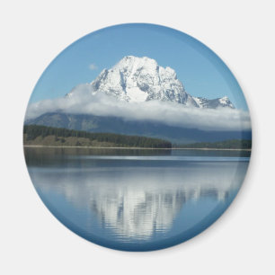 Mount Moran Reflection auf Grand Teton Magnet