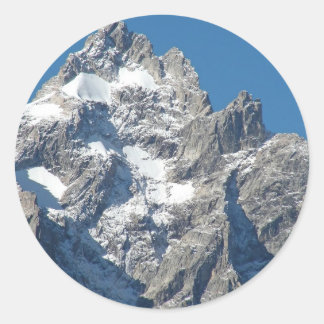 Mount Moran Runder Aufkleber