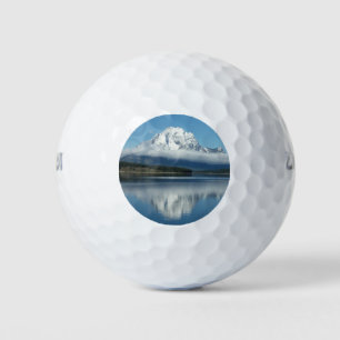 Mount Moran Spiegelung am Grand Teton Golfball