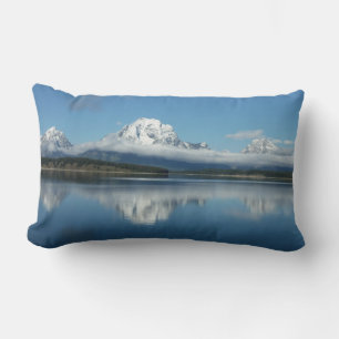 Mount Moran Spiegelung am Grand Teton Lendenkissen