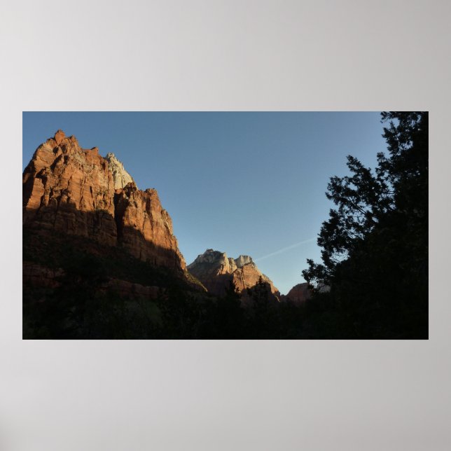 Mount Moroni und Jacob's Peak in Zion Poster (Vorne)
