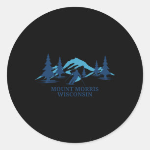 Mount Morris Wisconsin Skigebiet Skifahren Skifahr Runder Aufkleber