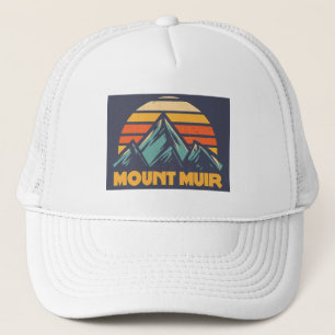 Mount Muir California Retro Türkis Truckerkappe