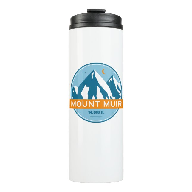 Mount Muir California Stars Moon Thermosbecher (Vorderseite)