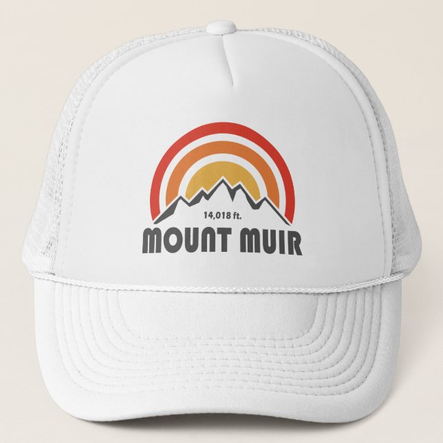 Mount Muir California Truckerkappe (Vorderseite)