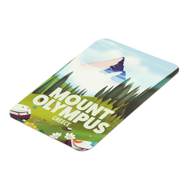 Mount Olympus Griechenland Magnet (Linke Seite)