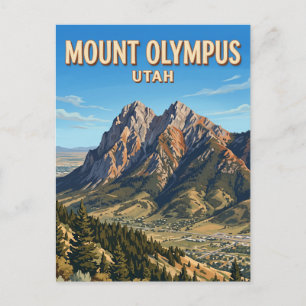 Mount Olympus Utah Postkarte